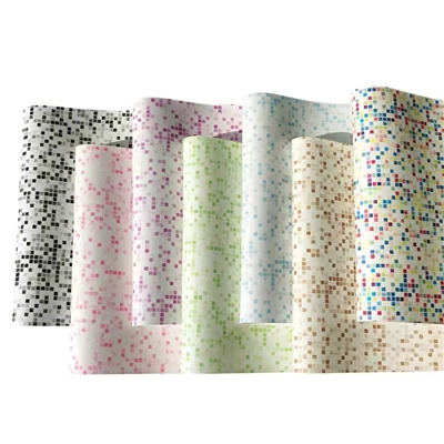 Bling Shiny Gradient Small Square Custom Glitter Leather
